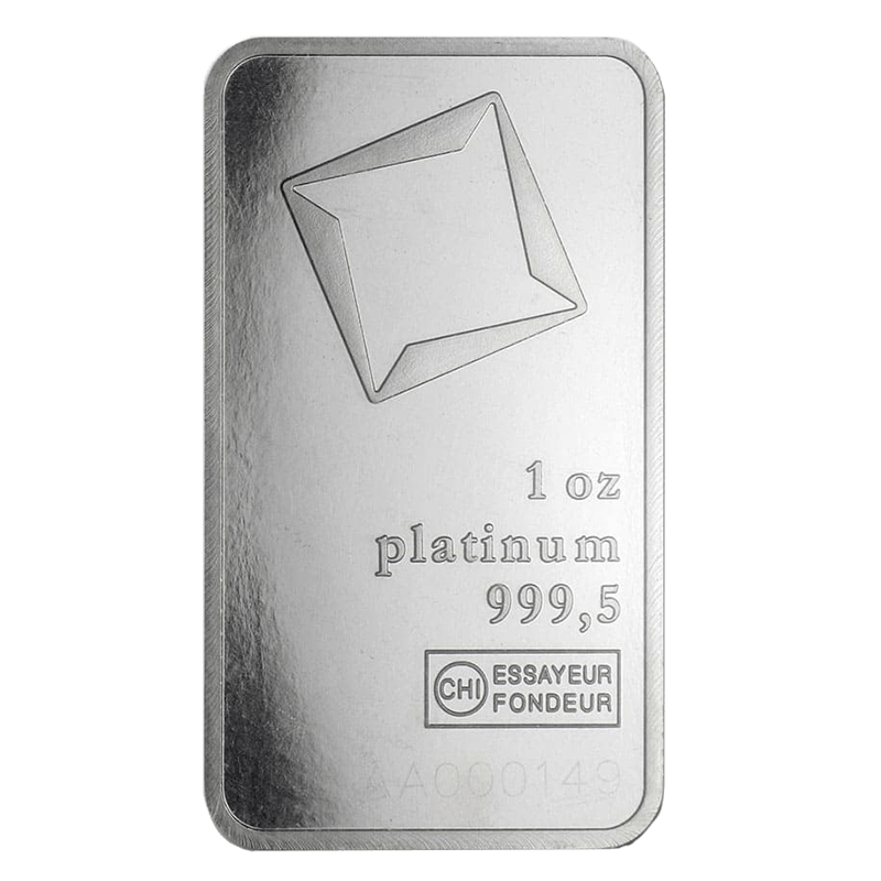 Image for 1 oz Valcambi Platinum Bar from TD Precious Metals